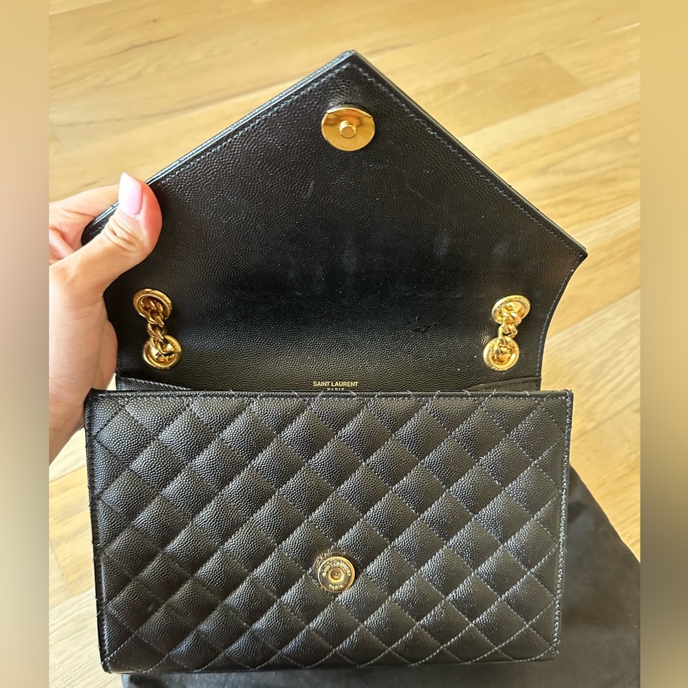 Ysl Envelope Medium Grained Leather - image 6